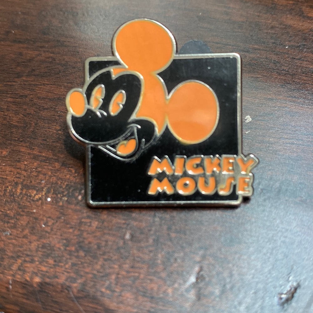Authentic Disney Mickey Expressions Orange Pin